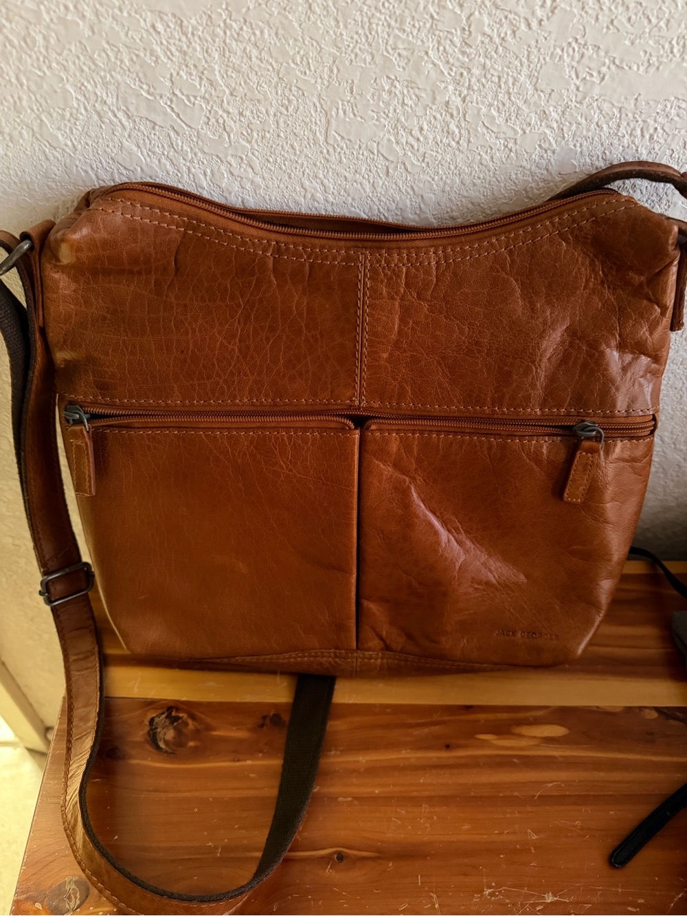 Jack George’s Leather Crossbody Bag - Brown
